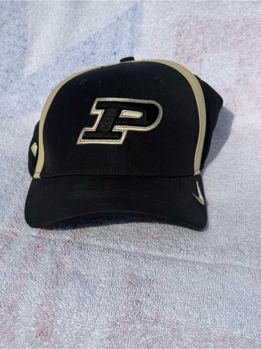 Nike Black and Gold Purdue Logo Baseball Cap, NWT